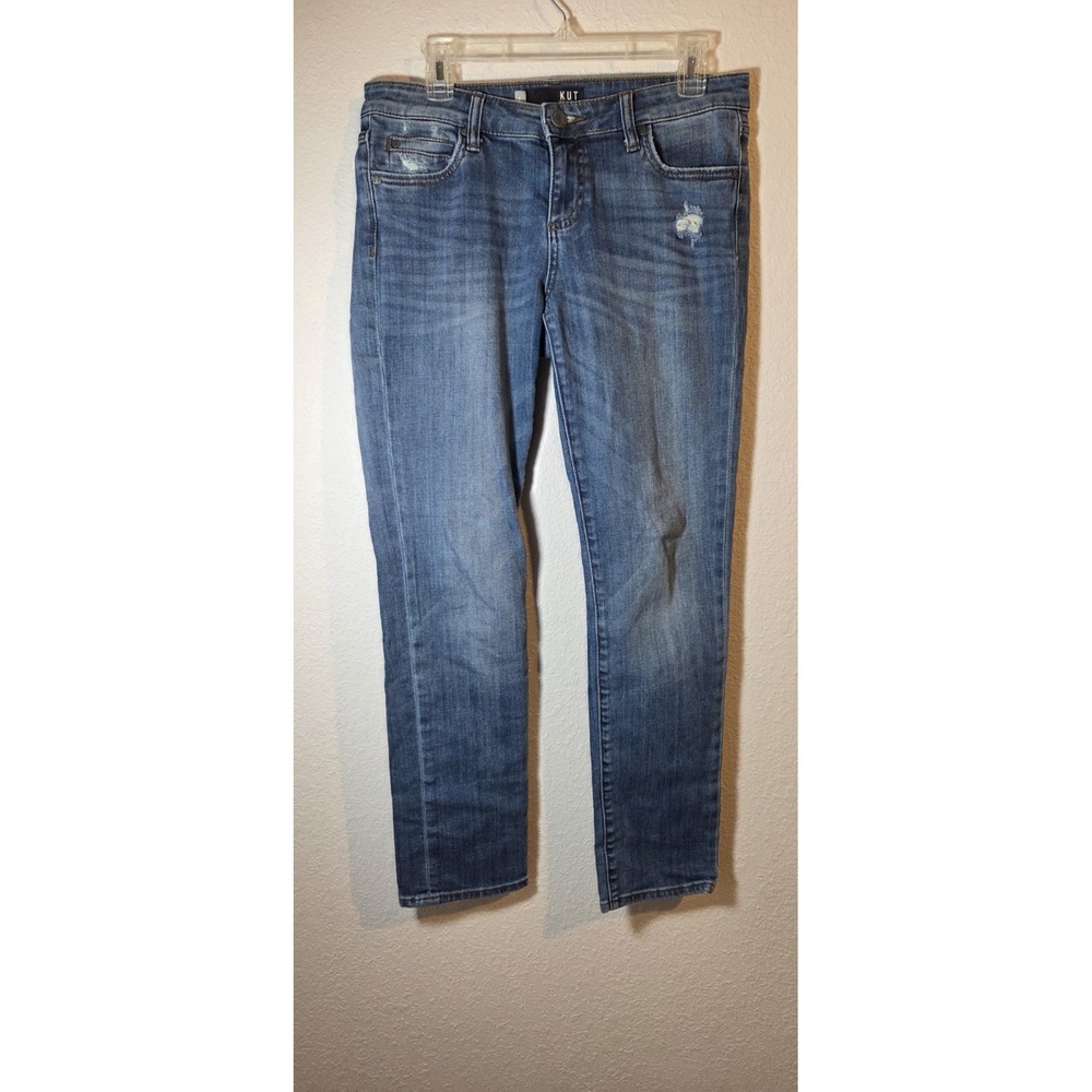 Kut from the Kloth Womens Size 4 Catherine boyfriend jeans distressed